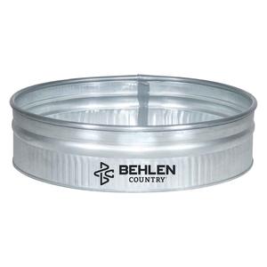 Farmstead Shallow Round Galvanized Stock Tank  Behlen